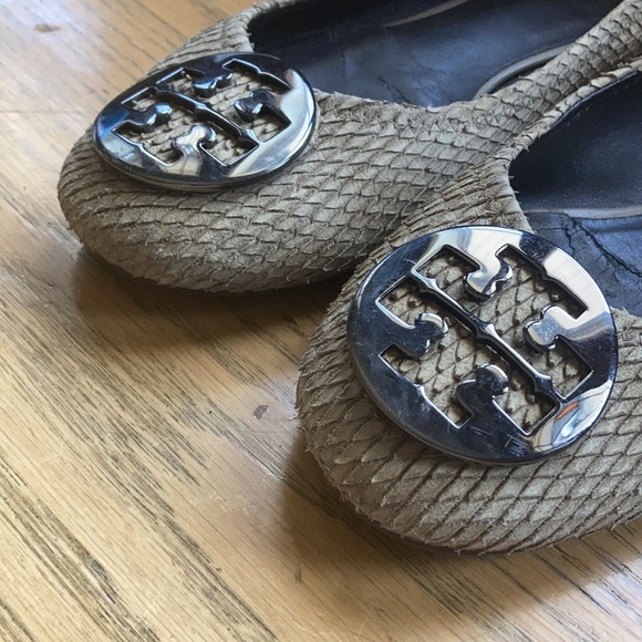 Tory Burch Reva snakeskin flats - Picture 6 of 6